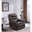 Fauteuil inclinable pivotant en cuir-231490961