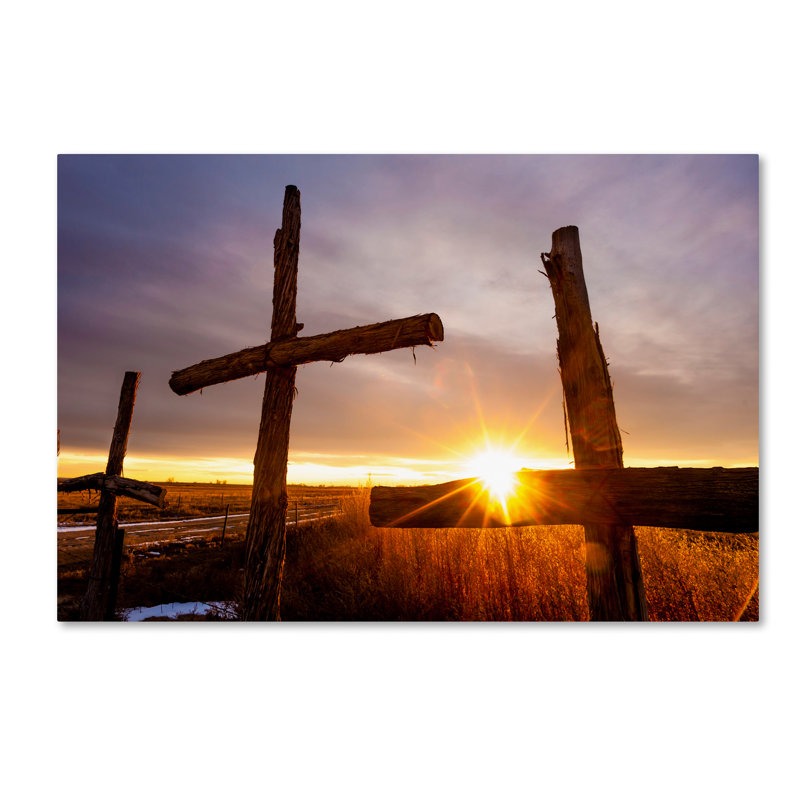 Leeth 'Three' Photographic Print on Wrapped Canvas, 22" H x 32" W x 2" D