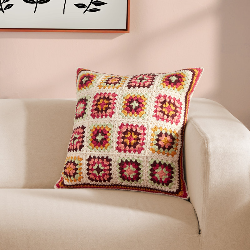 Housse et insert de coussin carré en coton Cozy Corner