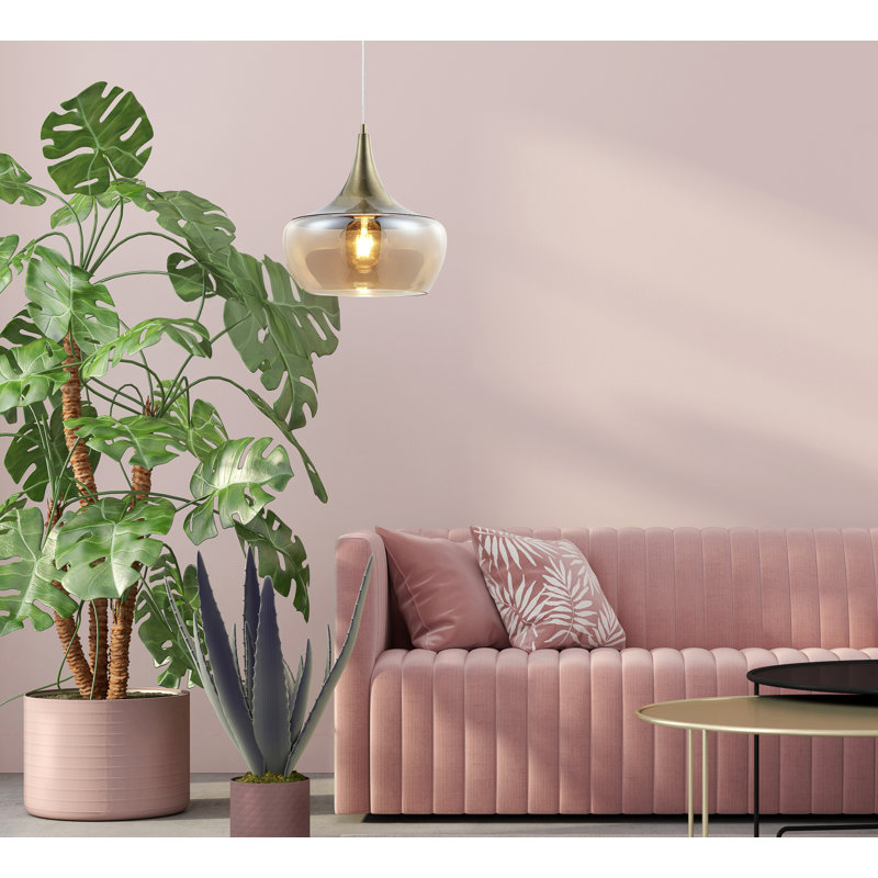 1 - Light Brass Geometric Pendant