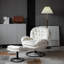 Bonhomme Velvet Swivel Lounge Chair With Footstool