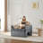 Modern Pet-Friendly Armchair with Built-In Cat Cubby