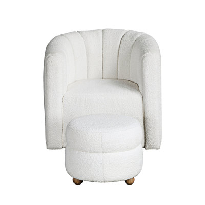 Chaise pivotante avec repose-pieds
