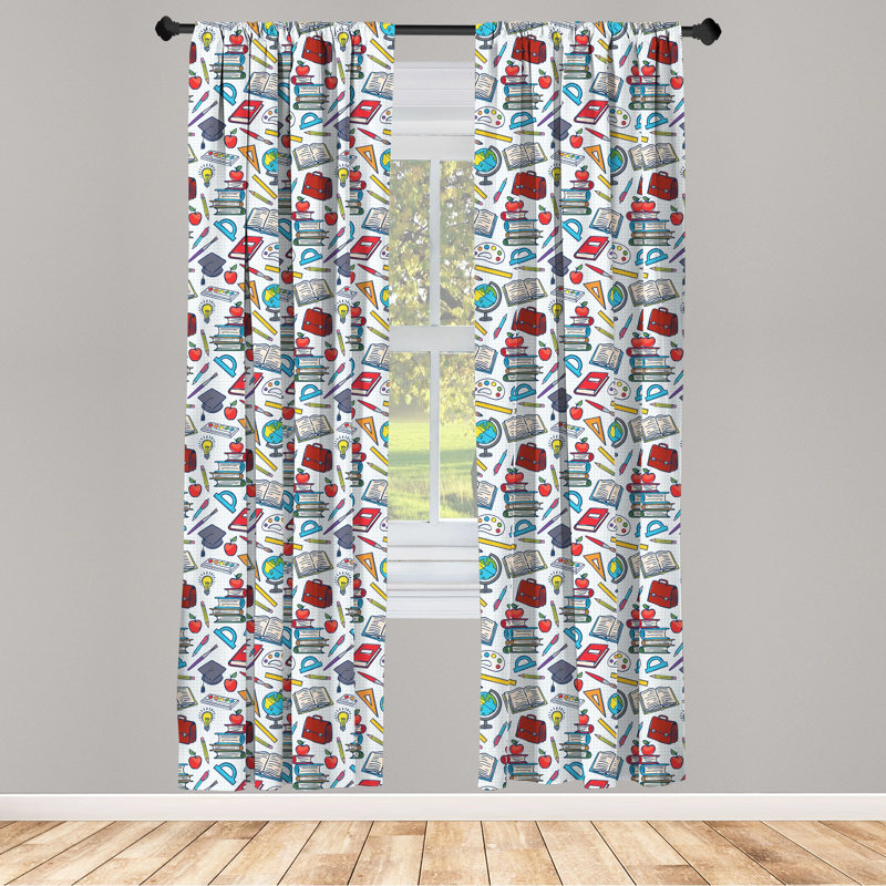 Semi-Sheer Rod Pocket Curtain Panel, 28" x 95"