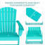 Chaise Adirondack pour l'extérieur Hdpe (ensemble de 2)-25057442