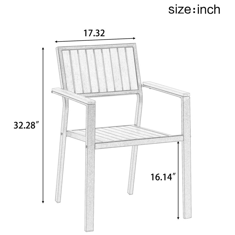 7-Piece Patio Dining Table Sets, 6-Person Outdoor Dining Set With Six Chairs And A Retractable Table, All Weather Patio Conversation Set For Backyard, Courtyard, Poolside
