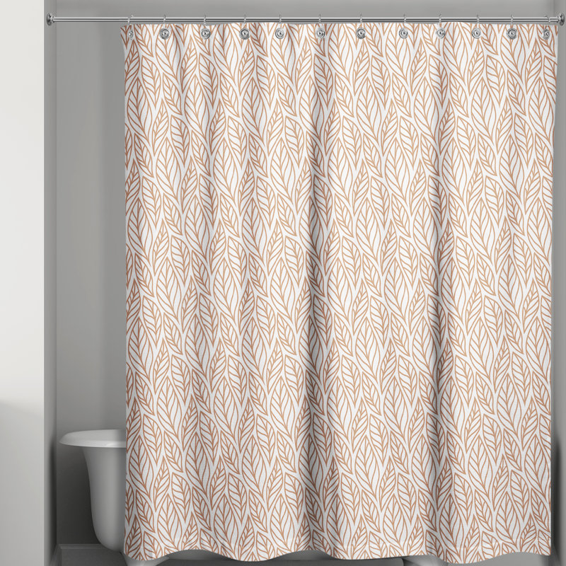 Rideau de douche simple en feuille de cuivre Rutland