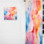 Rowton - encre liquide abstraite liquide colorée I - rideau en velours moderne - obscurcissant - 1 panneau-389824653