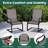 2 PCS Patio Chairs C-Spring Motion Chairs with Quick-drying & Breathable Fabric-1674496736