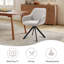 Set of 4 Upholstered Dining Chairs, Soft Fabric Seat with Sturdy Metal Legs, Modern Kitchen & Living-1840795260