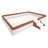 Full Size Upholstered Daybed Frame with Fence and Stairs-233930573-233930574