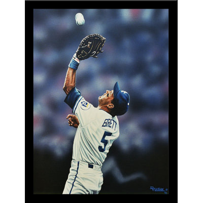 George Brett Kansas City Royals by Darryl Vlasak - Single Picture Frame Print