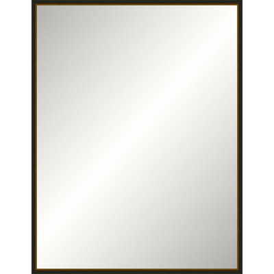 Distressed Black Old World Mirror