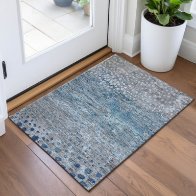 Premium Machine Washable Kumbhar AMF1366 Dots Rug