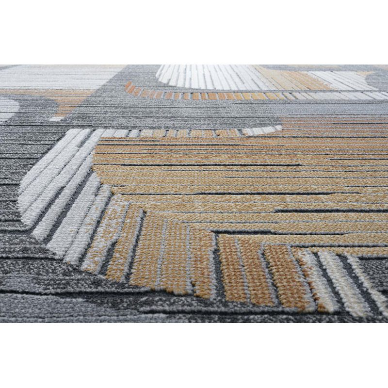 Anthuan Abstract Area Rug, Rectangle 133 x 195cm