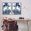 "Bold Blue Ikebana", ensemble de 2 giclées encadrées par Jesse Keith-1171993669-1171993674