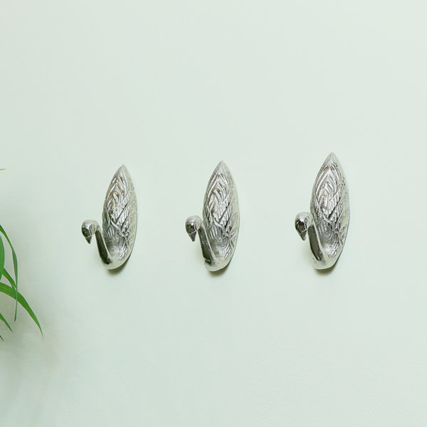 Rosalind Wheeler Danielys Aasin 3 - Hook Wall Hook in Silver | Wayfair ...