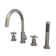 DreamLine Atlantic 12 in. x 8 in. Deck Mounted Tub Faucet with Handshower