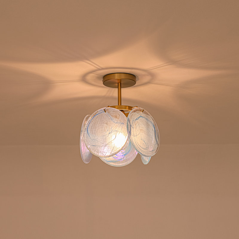 Plafonnier semi-encastré 1 lumière