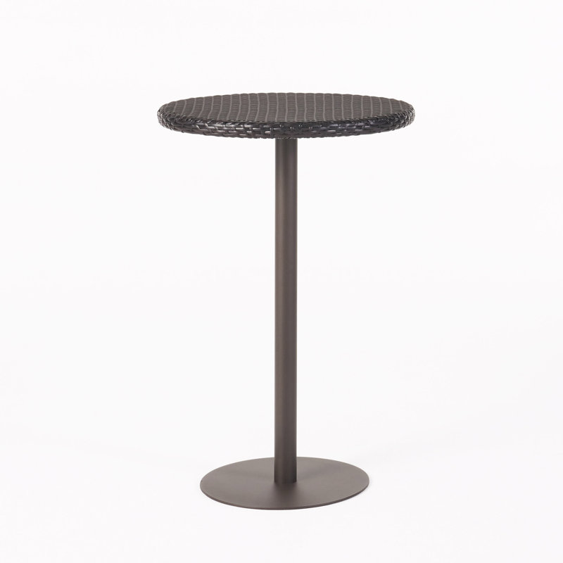 Erastus Round Wicker/Rattan Outdoor Bar Table