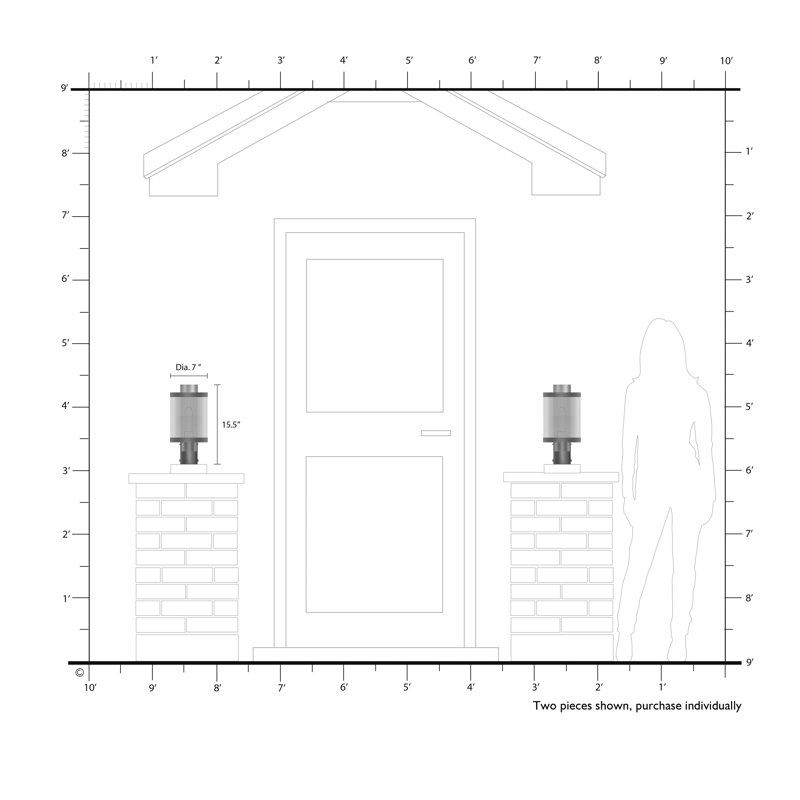 Lantern Head, Brushed Nickel