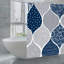 Rideaux de douche bleu-gris, 71 x 71