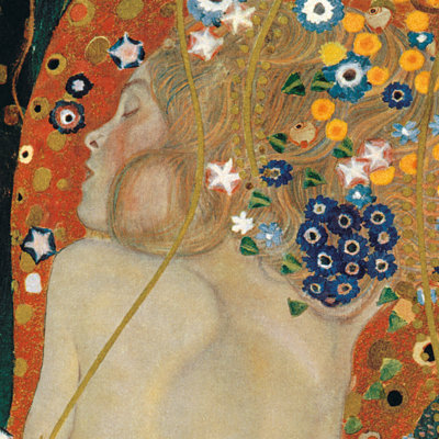 Sea Serpents IV by Gustav Klimt - Wrapped Canvas Print
