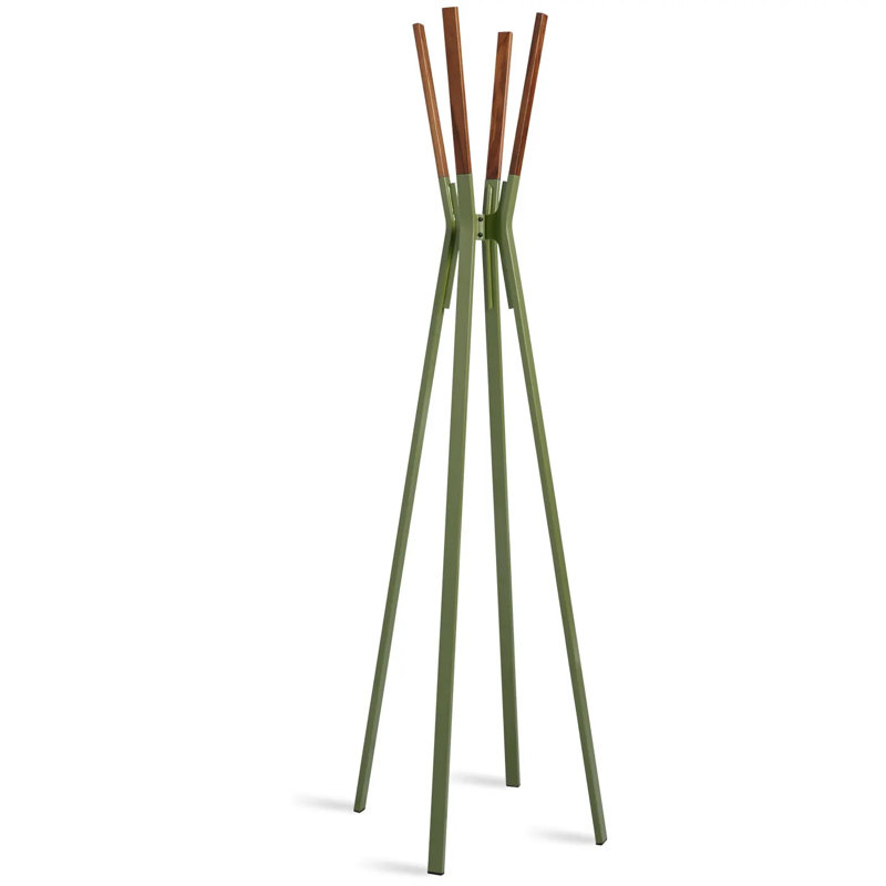 Splash Steel Freestanding Coat Rack, Olive