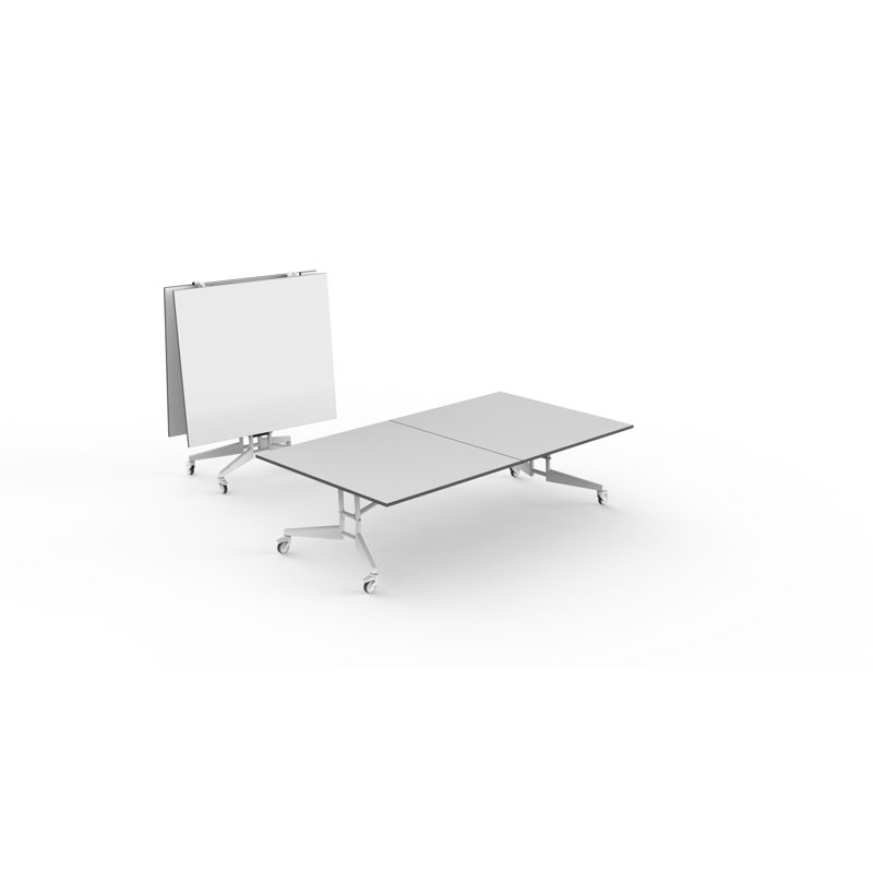 Table de tennis de table pliable Nomad, Effaçable à sec avec bordure gris tempête