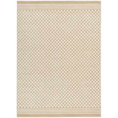 Ebern Designs Care Free Taupe Modern Indoor Rug