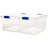 Homz Storage Organizing Container Bin with Latching Lids-71007990-71007993-97291500
