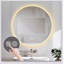 Miroir de salle de bain 32 po à DEL avec meuble-lavabo à fixation murale 32 po, anti-buée, 3 lumières à température de couleur réglable et à intensité variable, miroir de maquillage pour la chambre à coucher et la salle de bain, miroir intelligent pour la décoration intérieure moderne