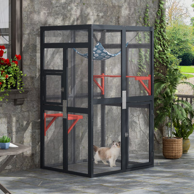 Catio Outdoor Cat Enclosure,  Outdoor Cat House Window  Access