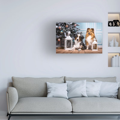 «Natalie Grosse Christmas Pups», art sur toile