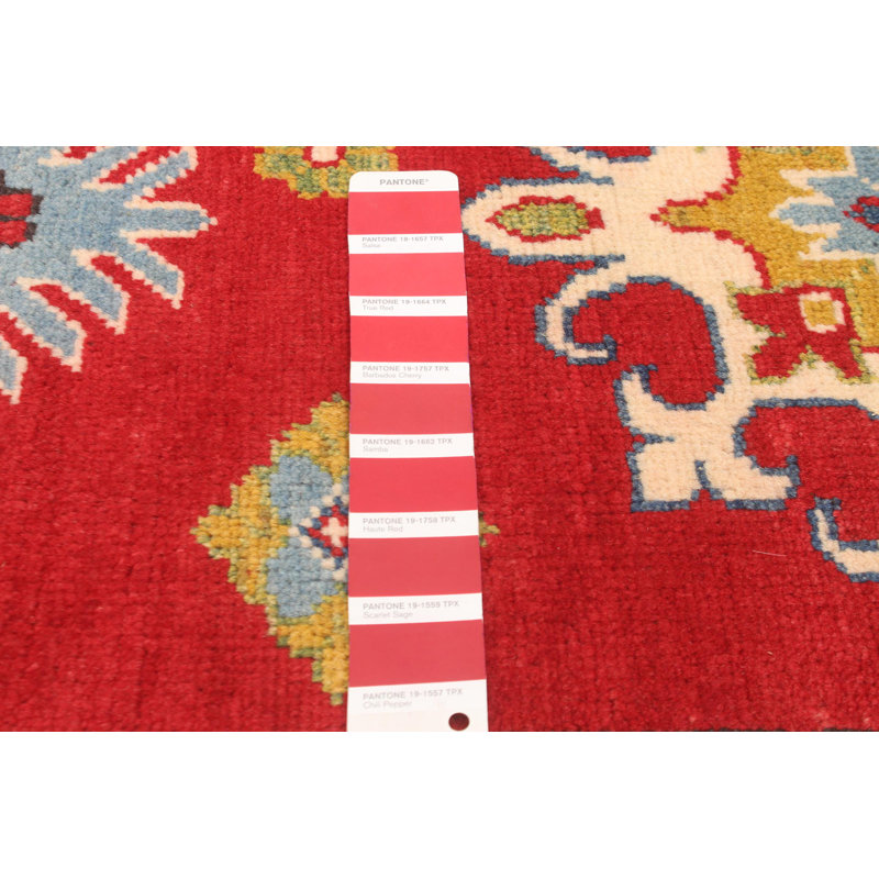 Tapis unique en laine noué à la main 6 pi 9 po x 9 pi 6 po nouvel âge Monicia