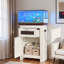 Support d'aquarium avec prises de courant, armoire de rangement et tiroir