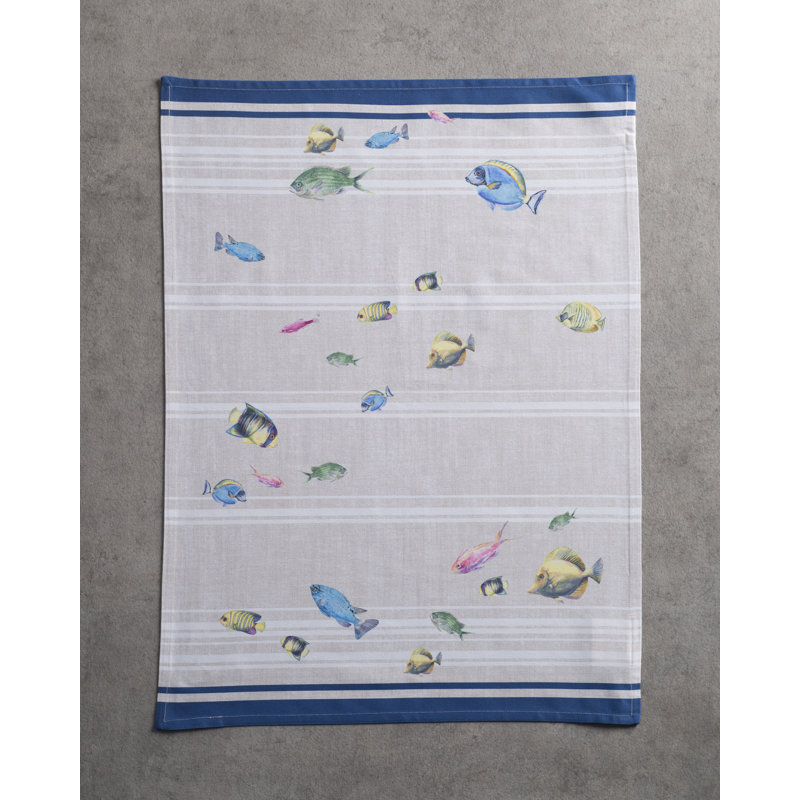 Ensemble de 3 serviettes à thé Poisson