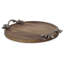 Leaf and Berry Handle Mango Wood Tray