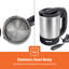 GEEPAS Travel Kettle | Stainless Steel Portable Auto Shut Off Concealed Boil-dry Protection | Electric Kettle for Camping Caravan Van Road Trips with Cigarette Lighter | 2 Year Warranty 500ml-124322482