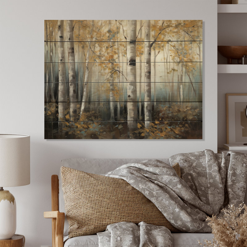 Madlyn Birch Tree Forest Wonderland I, H 24 po x l 32 po x P 0,78 po