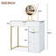 Meuble-lavabo 31,5 "avec miroir lumineux pour chambre à coucher