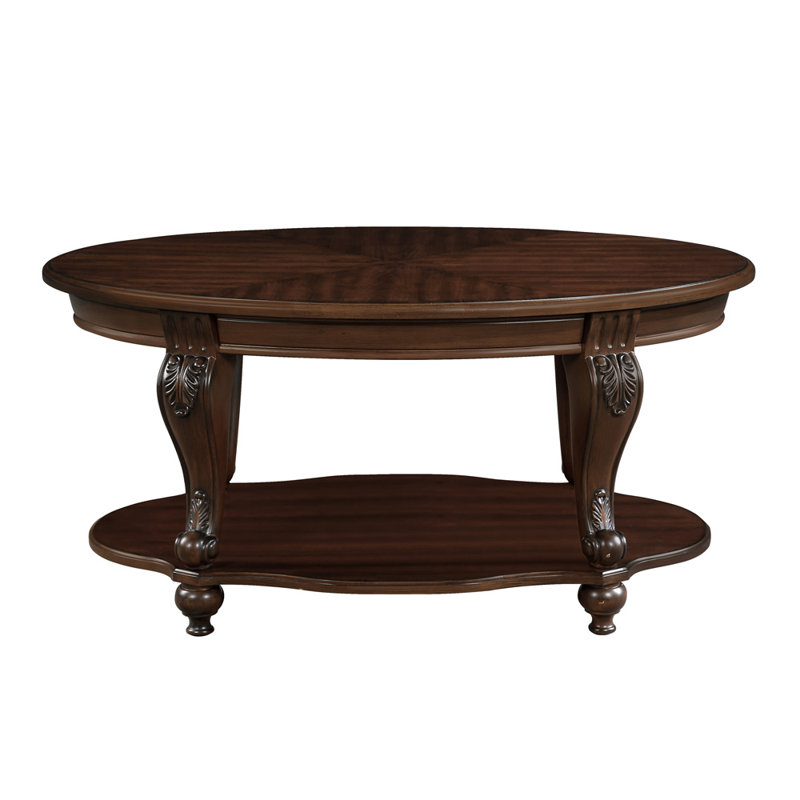 Table basse ovale, Cerisier