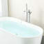 Robinet de baignoire autoportant à fixation au sol avec douche à main-128509632