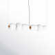 Kace 2 Light Glass Dimmable LED Pendant