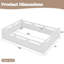 Low Profile Floor Platform Bed with Built-In Guardrails-130646837