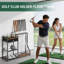 Grand support de golf, support pour club de golf pour 9 clubs et 9 balles de rangement, noir