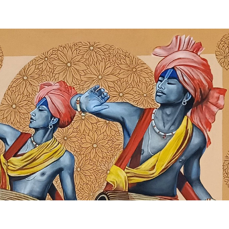 Mrudanga - Dédicaces | Peinture de Hina Sudhir Mahuv Niagara