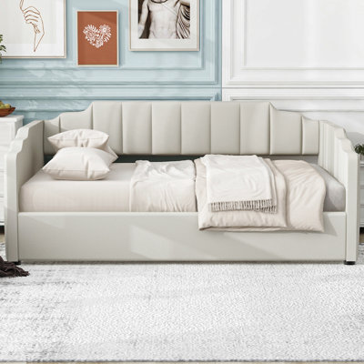 Lit de jour rembourré avec rangement inférieur