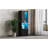 Versatile High Gloss Storage Cabinet With LED Lights, Ideal For Multiple Rooms And Storage Needs.-1892201901