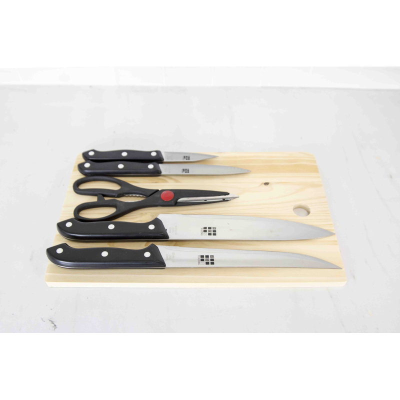 Ensemble de blocs à couteaux 6 pièces Home Basics